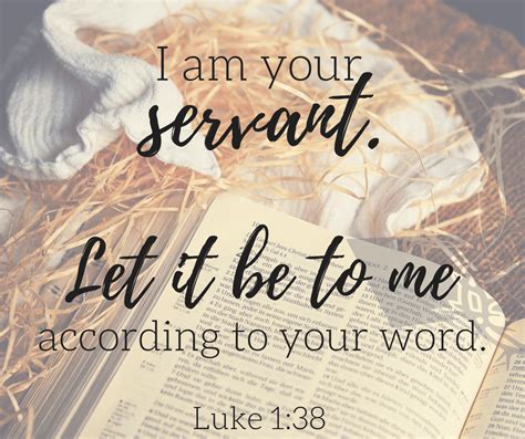 Luke 1 38 I Am Your Servant Let It Be To Me According To