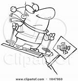 Dangerous Skiing Down Outline Slope Guy Cartoon Royalty Toonaday Illustration Rf Clip Clipart Leishman Ron Ski 2021 Clipartof sketch template
