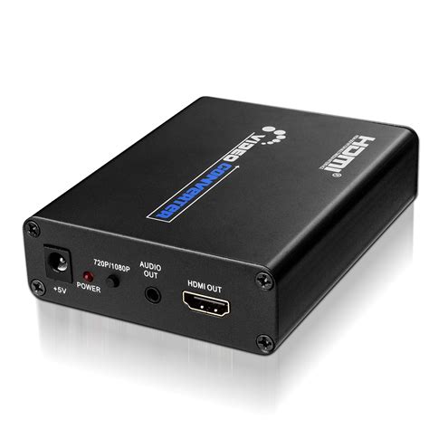 scart  hdmi converter video audio adapter box hub palntsc support p p upscaler