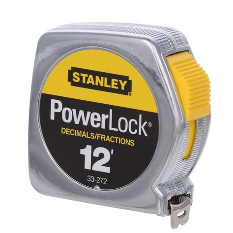 stanley  ft    powerlock tape rule  decimal scale