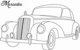 Coloring Mercedes Car Pages Kids Cars Printable Benz Antique Old Studyvillage Vintage Print Colouring Color Drawings Big Popular Library Clipart sketch template
