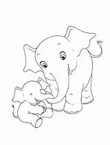 Coloring Pages Embroidery Hand Designs Elephant Colouring Baby Drawings Animal sketch template
