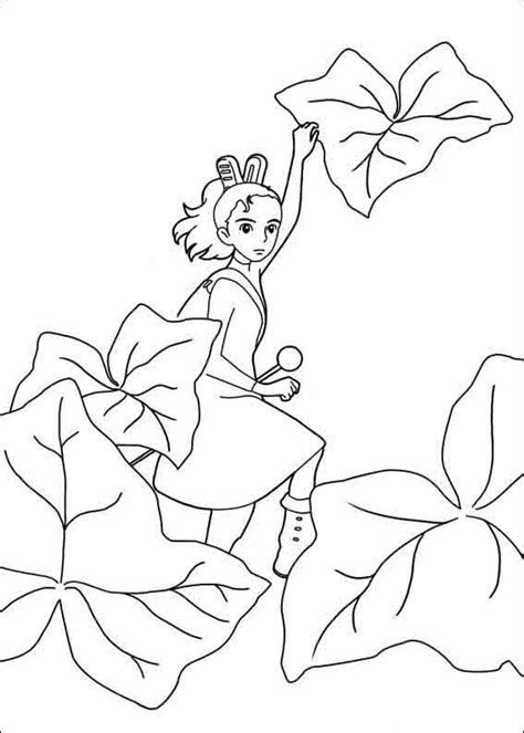 arrietty coloring page  coloring pages book  kids