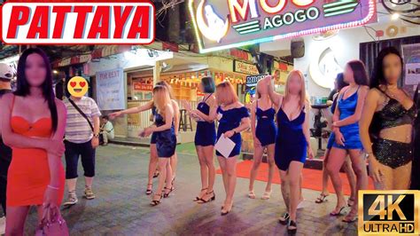 [4k] Pattaya Walking Street Scenes Pattaya Nightlife September 2022