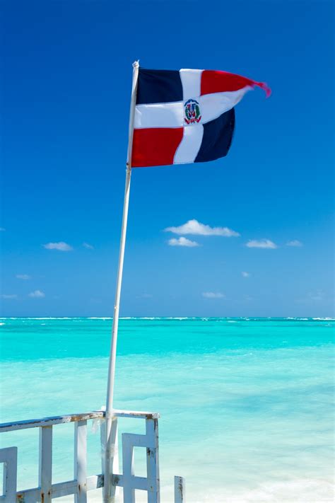 dominican republic flag  stock photo public domain pictures