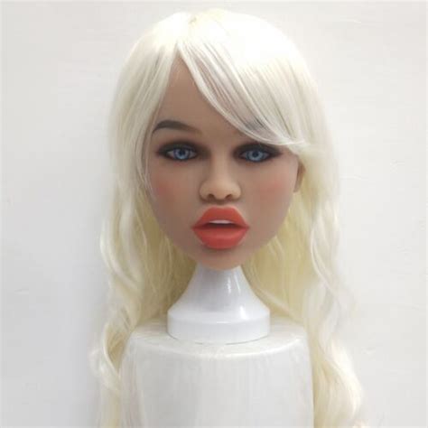 real sex doll head tpe sexy big lips adult oral sex toy heads for men