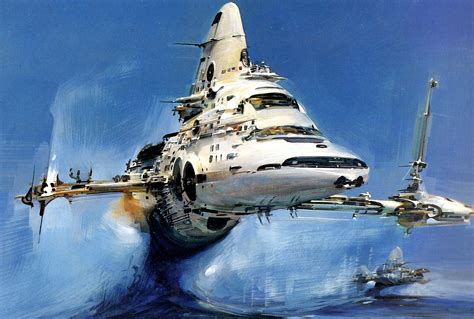 sci fi voyage  ultra hd spaceship wallpaper  john berkey
