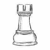 Rook Chess sketch template
