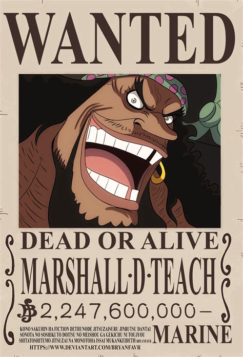 wanted marshall  teach art  bryanfavr blackbeard  piece  piece   piece
