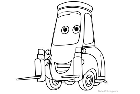 disney cars  coloring pages guido  printable coloring pages