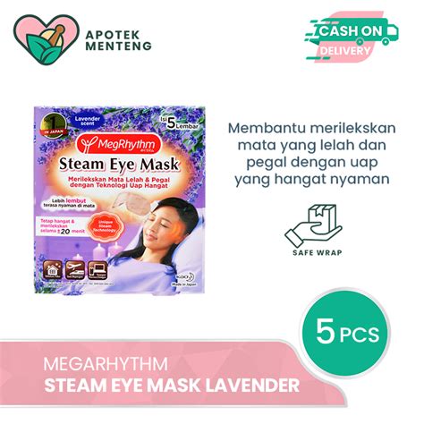 Jual Megrhythm Steam Eye Mask Lavender Scent 5 Pcs Masker Mata Dengan
