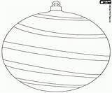 Esferas Weihnachtskugel Kerstbal Bolas Strips Pintar Ausmalbilder Bauble Oncoloring Malvorlagen Verschillende Streifen Mehreren sketch template