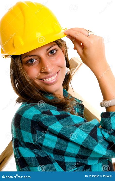 construction lady stock image image  glamour construction