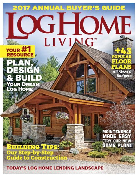 log home living magazine guide  log homes discountmagscom