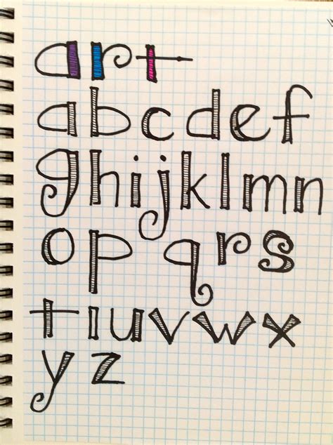 hand lettering alphabet styling aka  versatile