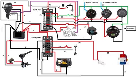 basic boat wiring schematic