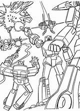 Coloring Transformers Battle Pages Book Kids Coloriage Colour Visita sketch template