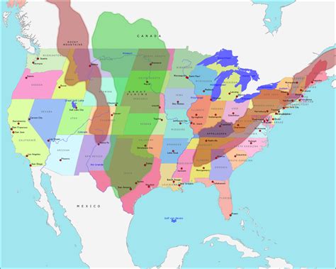 topografie de verenigde staten van amerika uitgebreid wwwtopomanianet