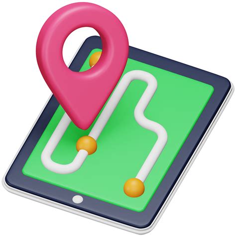 gps tracking  rendering isometric icon  png