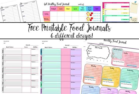 printable diet journal template business psd excel word