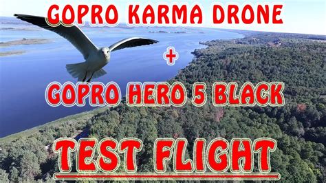 gopro karma drone test flight  gopro hero  black action cam youtube