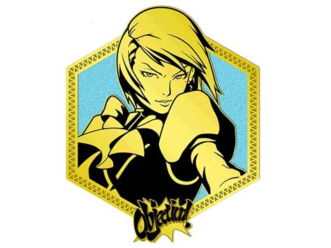 ace attorney golden series franziska von karma enamel pin