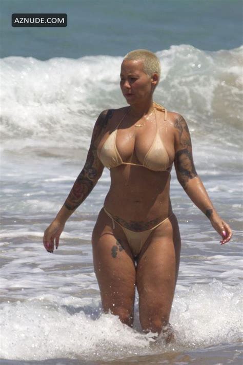 amber rose topless showing perfect boobs and ass aznude