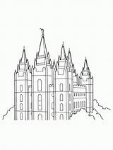 Temple Mormon Bautismo Tablet Bountiful Coloringhome sketch template