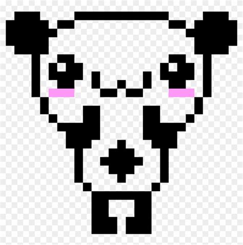 Cute Panda Halloween Pixel Art Cat Hd Png Download