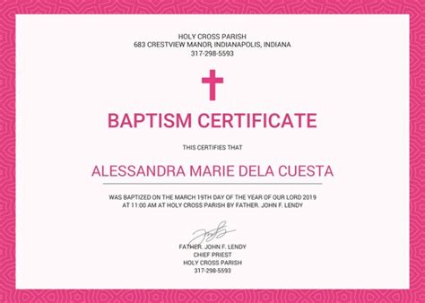 baptism certificate template    documents