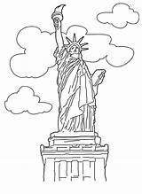 Liberty Statue Coloring Pages Printable Kids Sheet Bestcoloringpagesforkids Book Print Colouring Color Adult Sheets Flag Printables Popular American sketch template