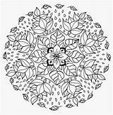 Coloring Pages Hard Flowers Flower Mandala Difficult Popular sketch template