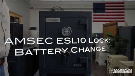 amsec esl   change  batteries youtube