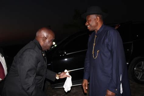 Former President Jonathan Visits Former President Kaunda