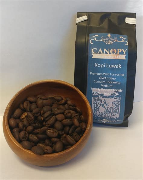 kopi luwak coffee  oz wild harvested medium roast canopy botanicals