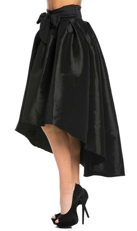 high  taffeta pleated midi skirt  black pleated midi skirt midi skirt skirts