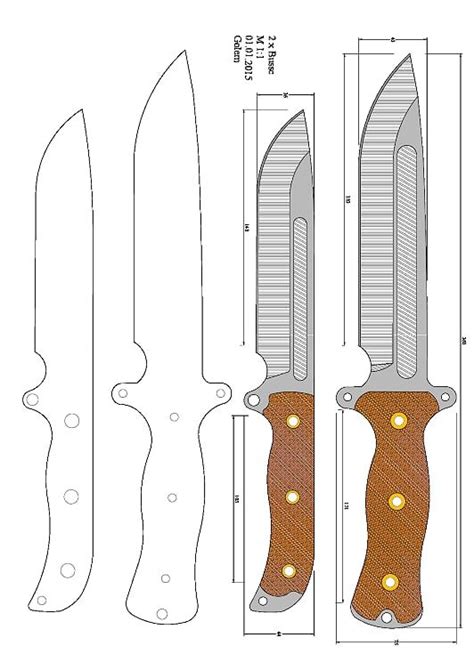 knife patterns printable customize  print