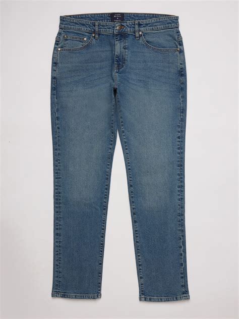 pocket straight leg jeans lt stone denim