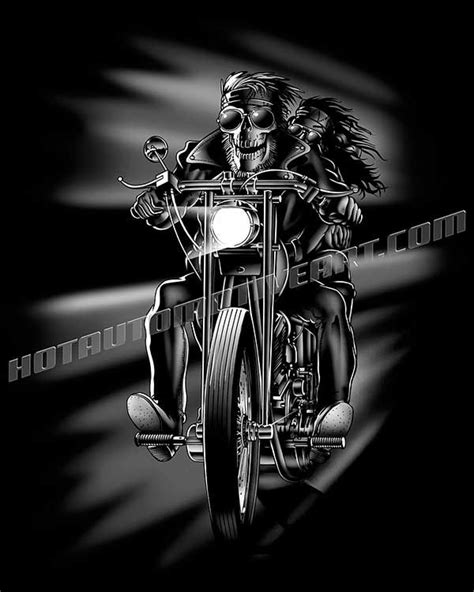 skull motorcycle night rider artwork bike artwork bike art biker art