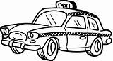 Taxi Coloring Clipart Cartoon Driver Car Pages Taxis Kids Cab Transportation Clipground Cute Divyajanani sketch template