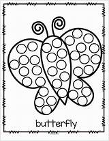 Dot Printables Coloring Pages Bingo Markers Marker Do Butterfly Printable Activity Preschool Aboriginal Painting Theme Worksheets Dauber Spring Circle Sample sketch template