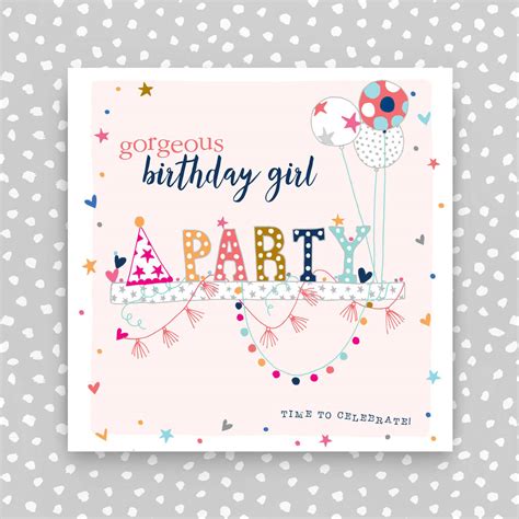 birthday girl birthday card  molly mae notonthehighstreetcom