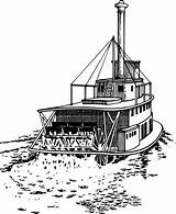 Paddle Clipart Steamer Boat Stern Steamers Steamboat Riverboat Openclipart Wheeler Coloring Drawing Sternwheeler River Pages Ship Transparent Clipground Webstockreview Drawings sketch template