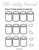 Jelly Beans Coloring Built California Usa sketch template