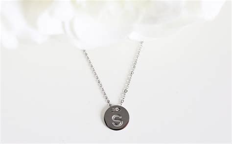 initial necklace  jewellery