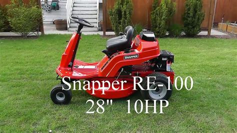 Snapper 7800920 Re110 28 Inch Rear Engine Riding Mower Ph