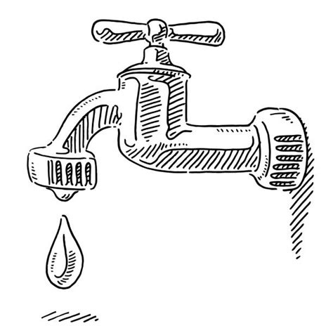 drawing   water tap illustrations royalty  vector graphics