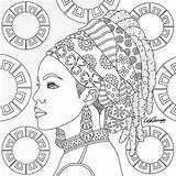Coloring Pages Tribal Adults Queen Mandala African Adult Afrique Printable Therapy Color Books Book Colouring Para Colorir Getcolorings Info Africano sketch template