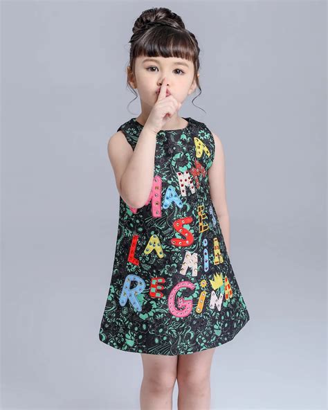high  luxury  autumn girls dress brand designer kids clothes