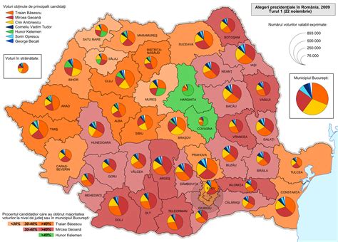 romania presidential election  electoral geography
